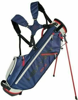Golfbag Big Max Heaven 6 Navy/Silver/Red Golfbag - 1