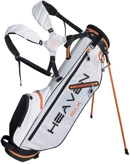 Чантa за голф Big Max Heaven 6 White/Black/Orange Чантa за голф