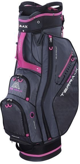 Golfbag Big Max Terra X Charcoal/Black/Fuchsia Golfbag