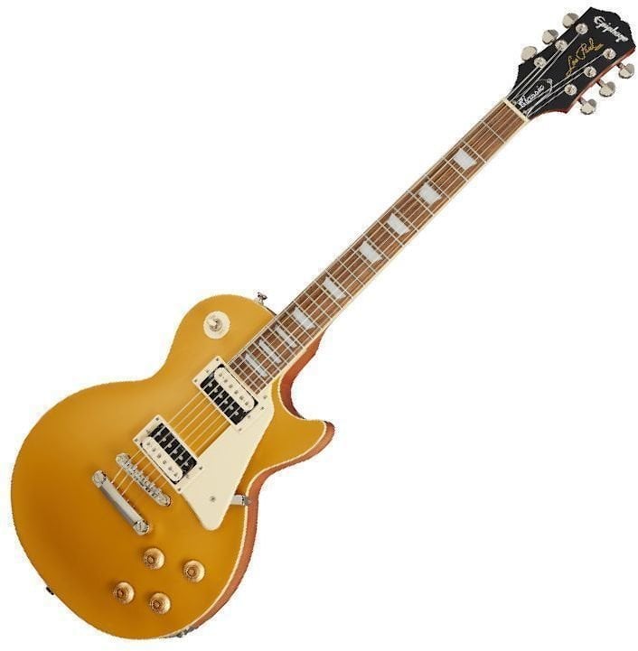 Elektromos gitár Epiphone Les Paul Classic Worn Metallic Gold
