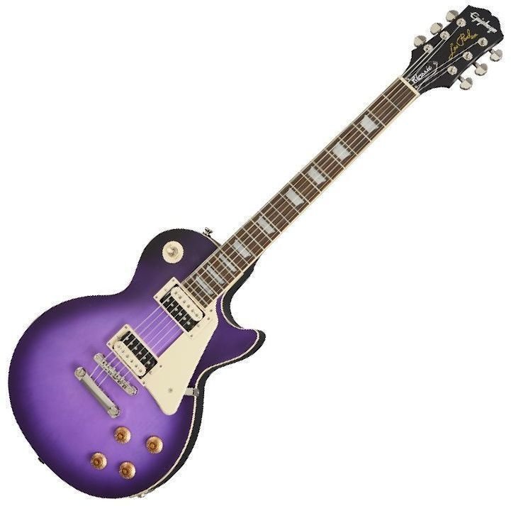 Elektrická gitara Epiphone Les Paul Classic Worn Fialová