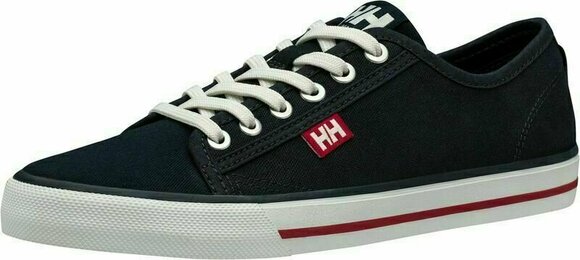 Womens Sailing Shoes Helly Hansen W Fjord Canvas Shoe V2 Navy/Red/Off White 40 - 1