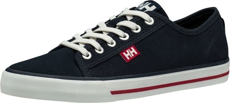Womens Sailing Shoes Helly Hansen W Fjord Canvas Shoe V2 Navy/Red/Off White 38.7