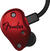 En la oreja los auriculares Fender FXA6 PRO In-Ear Monitors Red