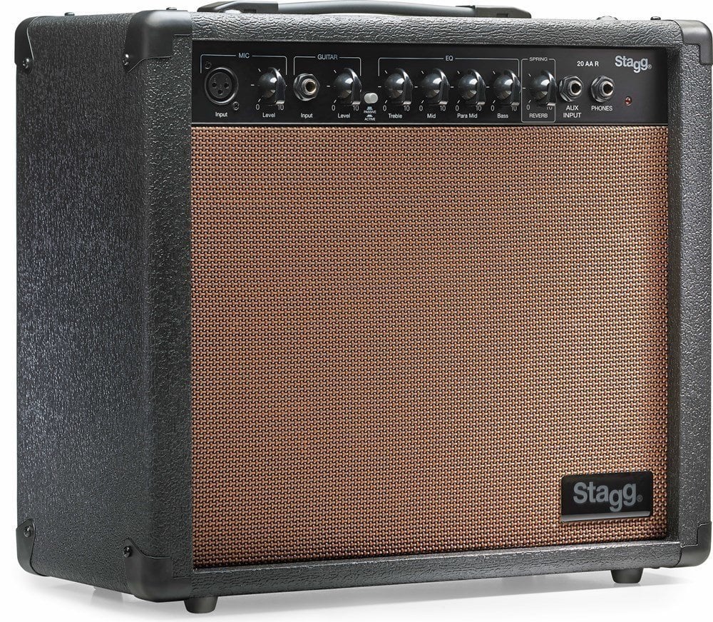 Комбо усилвател за електро-акустична китара Stagg 20 AA R