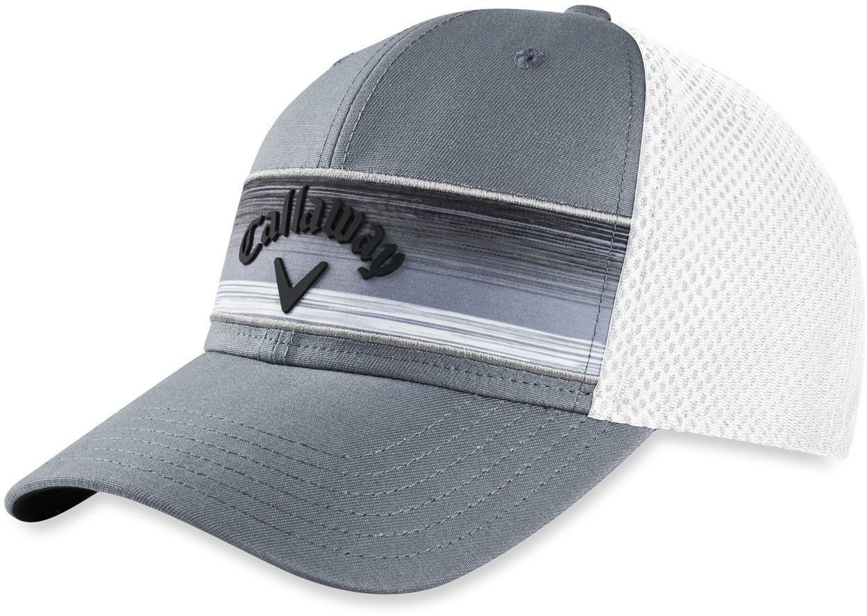 Καπέλο Callaway Stripe Mesh Cap Grey/Black/Silver