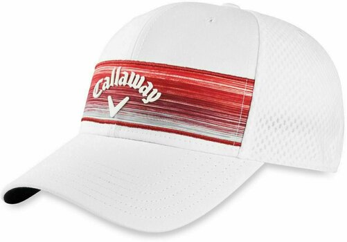 Šiltovka Callaway Stripe Mesh Cap White/White/Red - 1