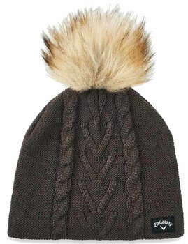 Winter Hat Callaway Pom Pom Womens Beanie Charcoal - 1