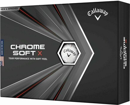 Golfball Callaway Chrome Soft X 2020 White - 1