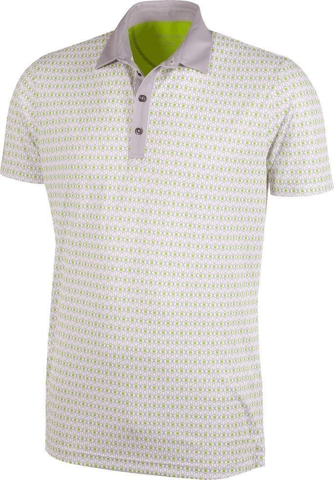 Polo košeľa Galvin Green Mario Ventil8+ White/Sharskin/Lime XL