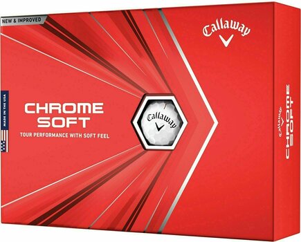 Golfball Callaway Chrome Soft 2020 White - 1