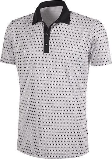 Polo-Shirt Galvin Green Mario Ventil8+ Mens Polo Shirt Cool Grey/Sharskin/Black M