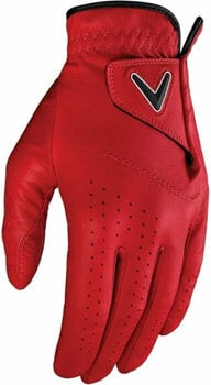Gloves Callaway Opti Color Mens Golf Glove LH Cardinal Red S - 1