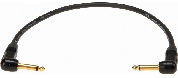 Prepojovací kábel, Patch kábel Klotz LAGRR060 Čierna 60 cm Zalomený - Zalomený