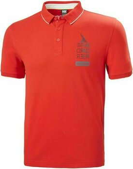 T-Shirt Helly Hansen Faerder Polo T-Shirt Alert Red M - 1