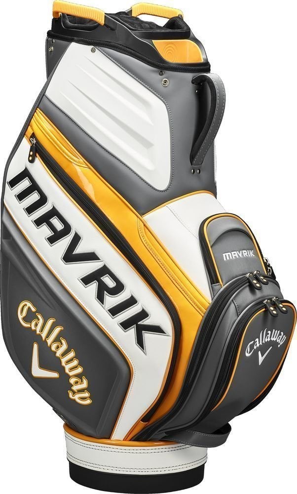 Golfbag Callaway Mavrik Staff Bag Trolley Charcoal/White/Orange 2020