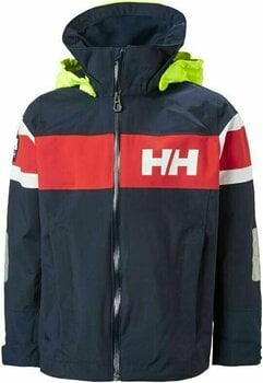 Detské jachtárske oblečenie Helly Hansen JR Salt 2 Jacket Navy 176 - 1