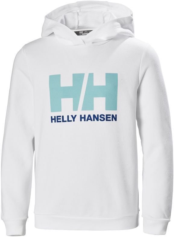 Kids Sailng Clothes Helly Hansen JR Logo Hoodie White 176