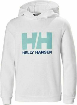 Kinderkleidung Helly Hansen JR Logo Hoodie Weiß 176 - 1