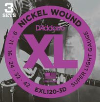 D'Addario EXL120-3D Струни для електрогітари (Як новий)
