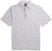 Camiseta polo Footjoy Lisle Flock Birds Mens Polo Shirt White/Grey L