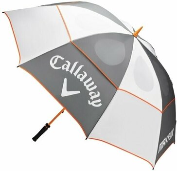 Regenschirm Callaway Mavrik Double Canopy Umbrella 68 White/Charcoal/Orange - 1