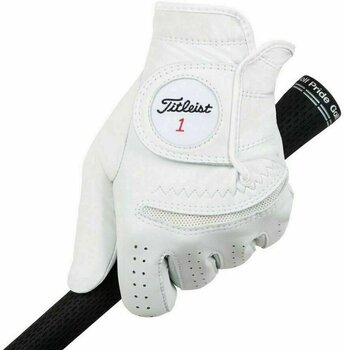 Handschuhe Titleist Permasoft Mens Golf Glove 2020 Left Hand for Right Handed Golfers White S - 1