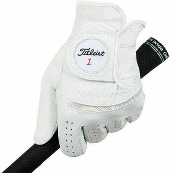 Handschuhe Titleist Permasoft Mens Golf Glove 2020 Left Hand for Right Handed Golfers White XL - 1
