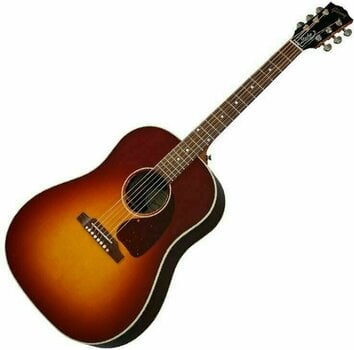 Jumbo elektro-akoestische gitaar Gibson J-45 Studio RW Rosewood Burst - 1