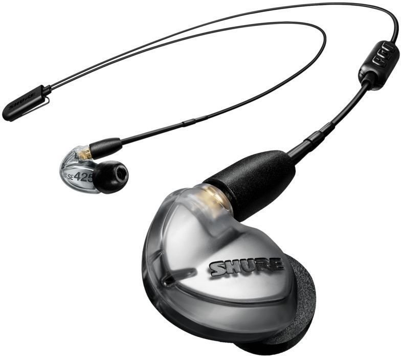 Ušesne zanke slušalke Shure SE425-V+BT2-EFS Siva
