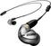 En la oreja los auriculares Shure SE425-V+UNI-EFS Grey