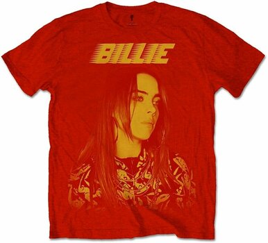 T-Shirt Billie Eilish T-Shirt Racer Logo Jumbo Red S - 1