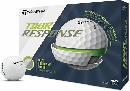 Nova loptica za golf TaylorMade Tour Response Golf Balls White - 1