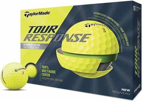 Nova loptica za golf TaylorMade Tour Response Golf Balls Yellow - 1