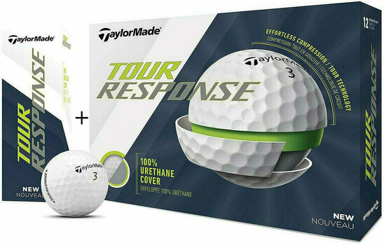 Нова топка за голф TaylorMade Tour Response 15 Golf Balls White - 1