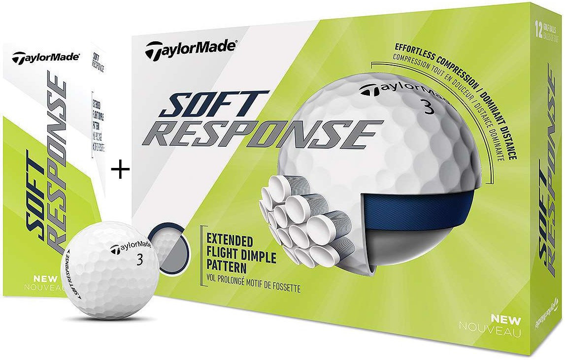 Golfová loptička TaylorMade Soft Response 15 Golf Balls White