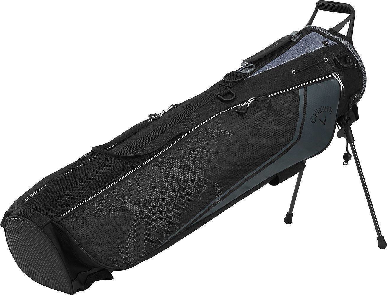 Saco de golfe Callaway Carry+ Black/Charcoal/White Saco de golfe