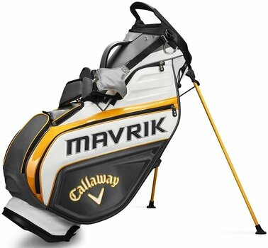 Saco de golfe Callaway Mavrik Double Strap Charcoal/White/Orange Saco de golfe - 1