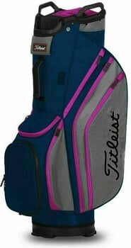 Golf Bag Titleist Cart 14 Lightweight Navy/Graphite/Magenta Golf Bag - 1