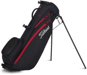 Titleist Players 4 Carbon Stand Bag Black/Black/Red