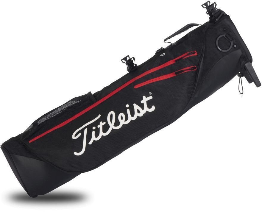Golfbag Titleist Carry Black/Black/Red Golfbag