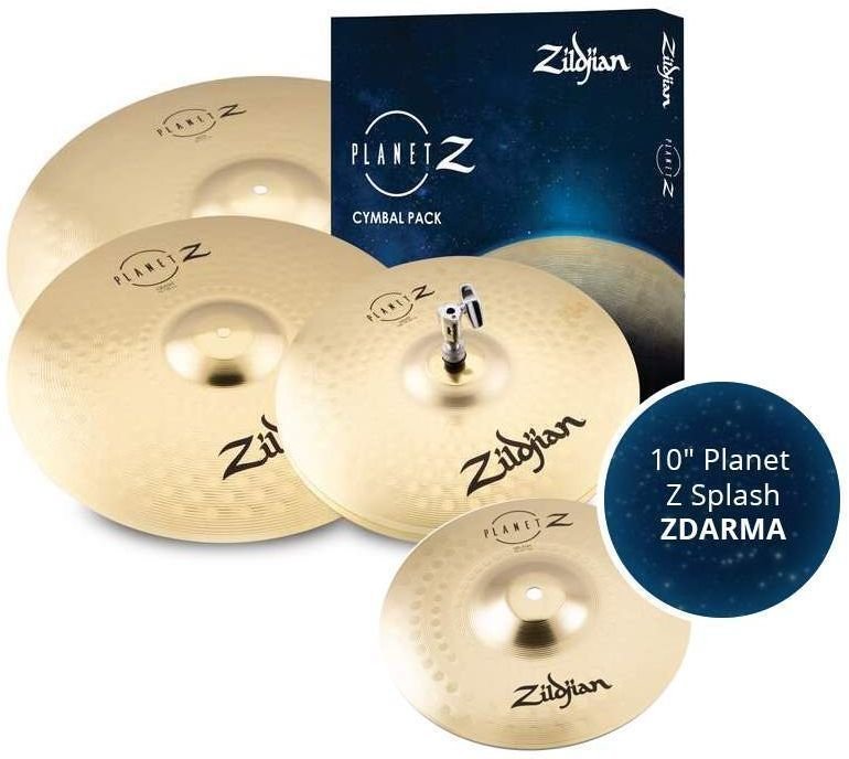 Cymbal sæt Zildjian Planet Z 4 Pack + 10'' Planet Z Splash Cymbal sæt