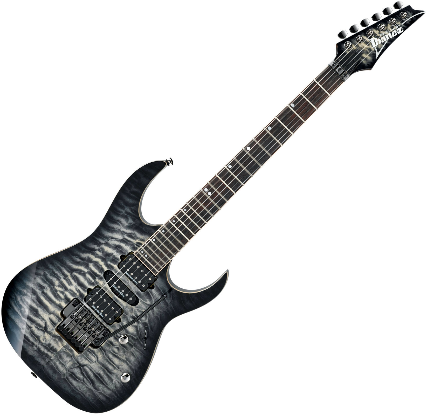 Guitarra elétrica Ibanez RG970WQMZ Black Ice Burst