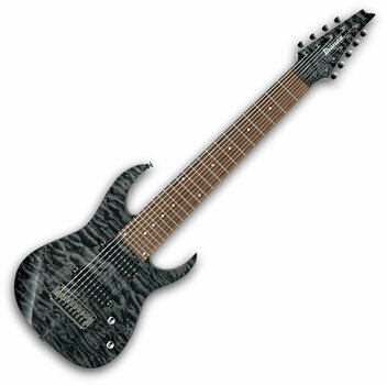 8-saitige E-Gitarre Ibanez RG9QM-BI Schwarz - 1