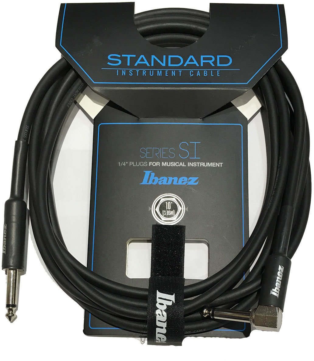 Cablu instrumente Ibanez SI10L Negru 3 m Drept - Oblic