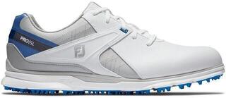 Footjoy Pro SL Mens Golf Shoes White/Grey/Blue US 9,5 Footjoy Pro SL Mens Golf Shoes White/Grey/Blue US 9,5