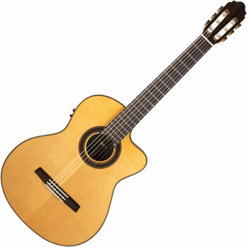 Guitarra clássica com pré-amplificador Valencia CG52CE Natural Gloss - 1
