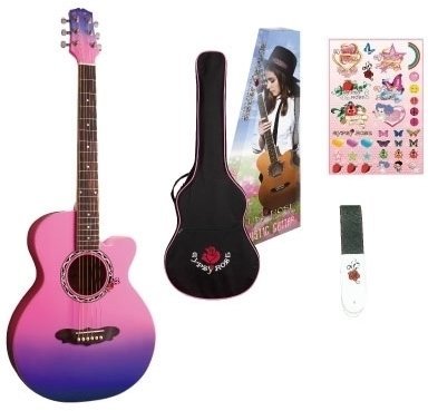 SET de guitarra acústica Gypsy Rose GRA1K-PPB