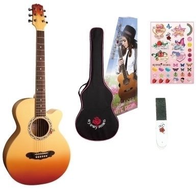 Kit guitare acoustique Gypsy Rose GRA1K-CMB