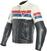 Casaco de cabedal Dainese 8-Track Leather Jacket Black/Ice/Red 50